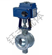 電動V型球閥