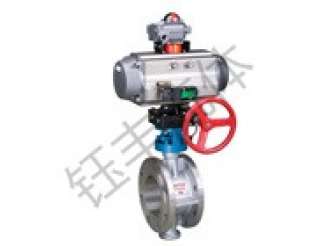 氣動法蘭式三偏心蝶閥